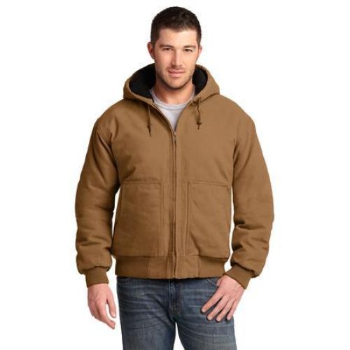 CSJ41 Cornerstone Washed Duck Cloth Insulated Hooded Work Jacket