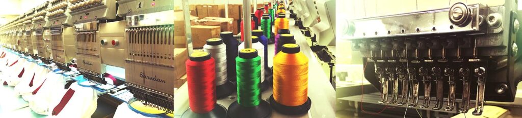 embroidery sample banner