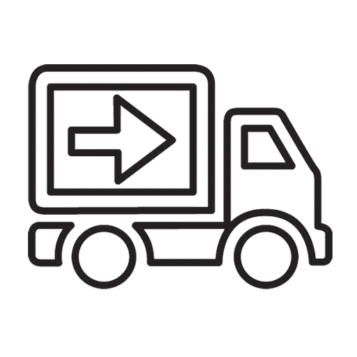 T-Shirt Delivery truck